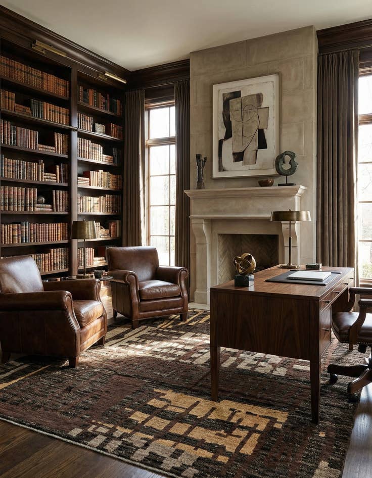 Detail image of 7' 9 x 9' 11  Hand Knotted Beni Marok Rug