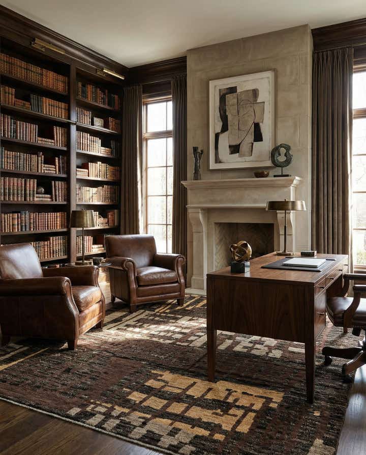 7' 9 x 9' 11 Hand Knotted Beni Marok Rug