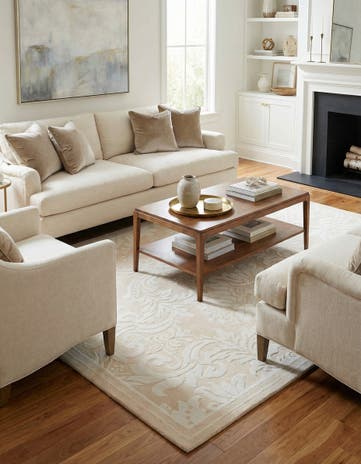 5' 9 x 7' 10 Hand Knotted Darya Wool Rug