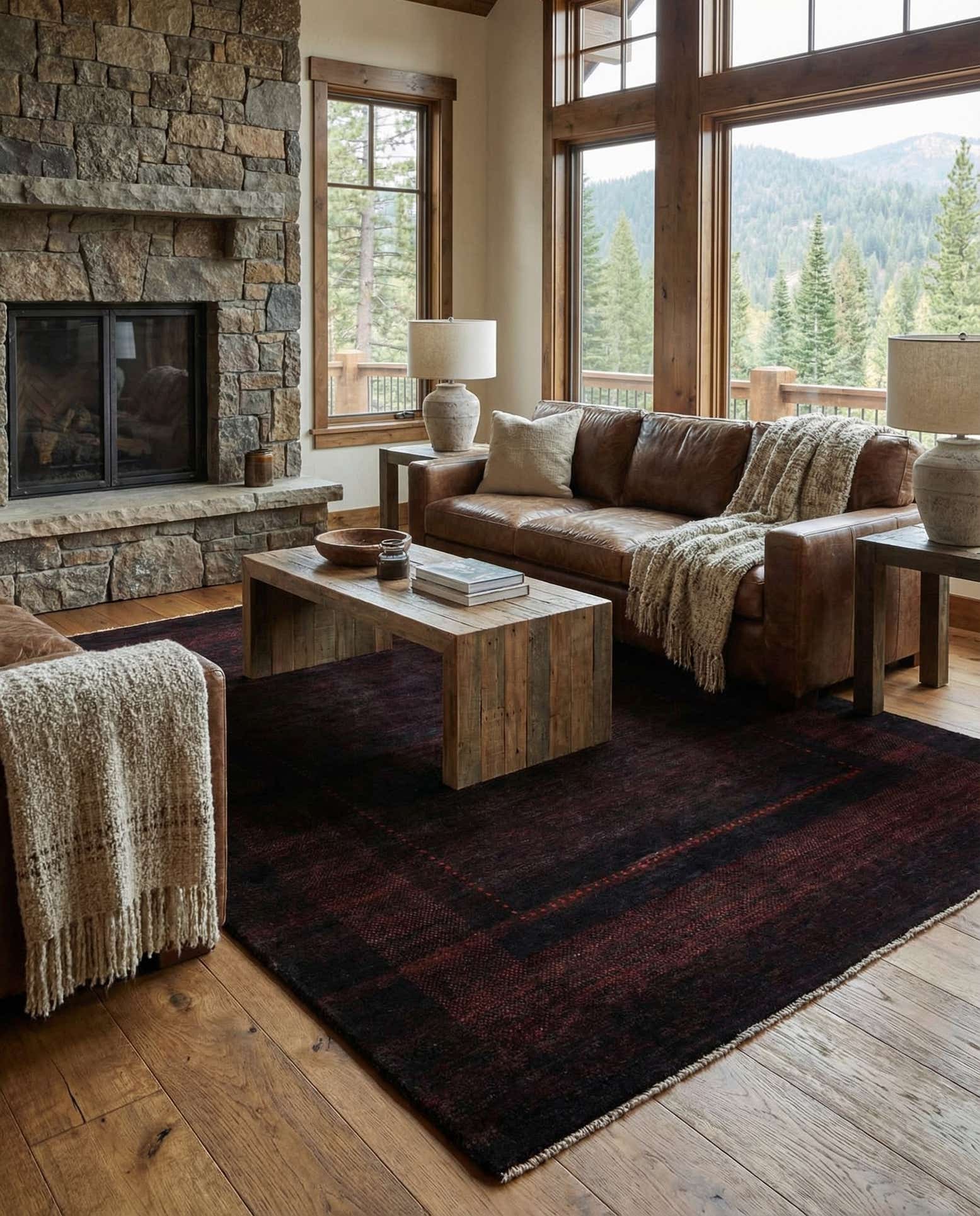 5' 10 x 8' Hand Knotted Gabbeh Wool Rug