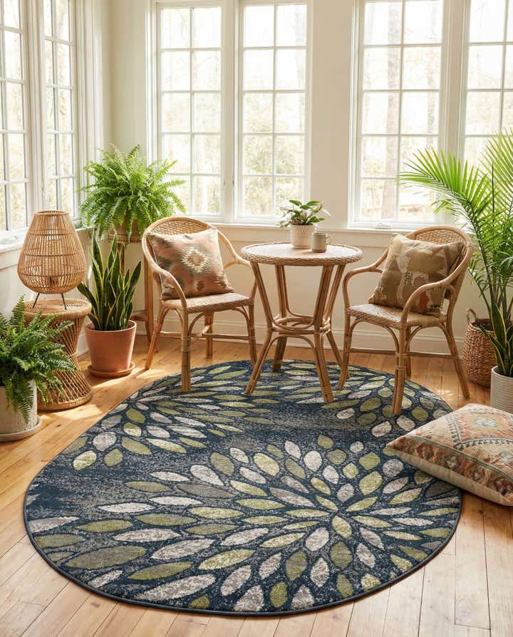 5' x 8' Charleston Oval Rug
