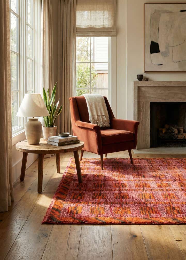 4' 7 x 7' 3 Hand Knotted Darya Wool Rug