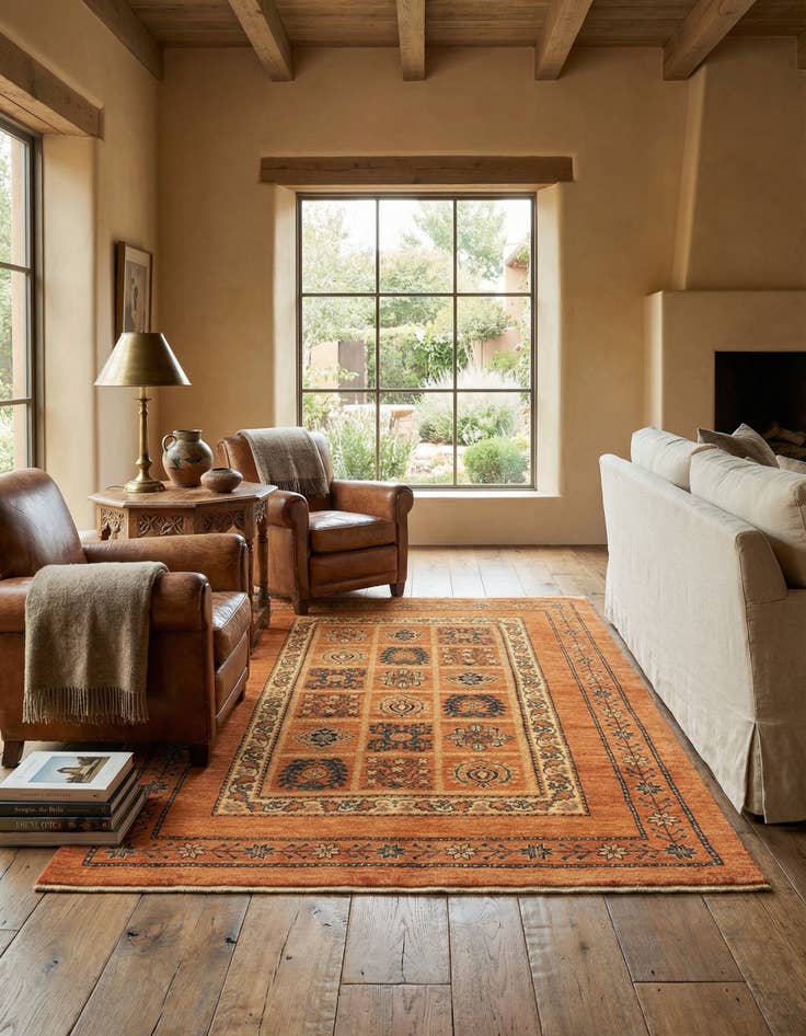 Detail image of  3' 7 x 5' 3 Kashkuli Wool Rug