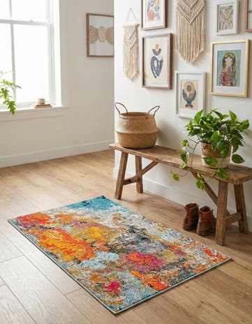 2' 2 x 3' Washable Vivid Rug