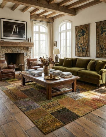 9' 11 x 13' 2 Hand Knotted Ultra Vintage Persian Wool Rug