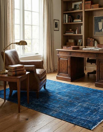 3' 10 x 7' 1 Hand Knotted Ultra Vintage Persian Wool Rug