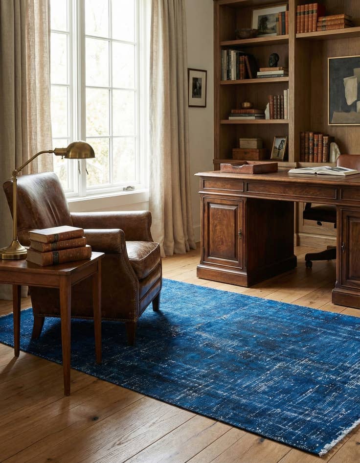 Detail image of 3' 10 x 7' 1  Hand Knotted Ultra Vintage Persian Wool Rug