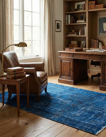 3' 10 x 7' 1 Hand Knotted Ultra Vintage Persian Wool Rug