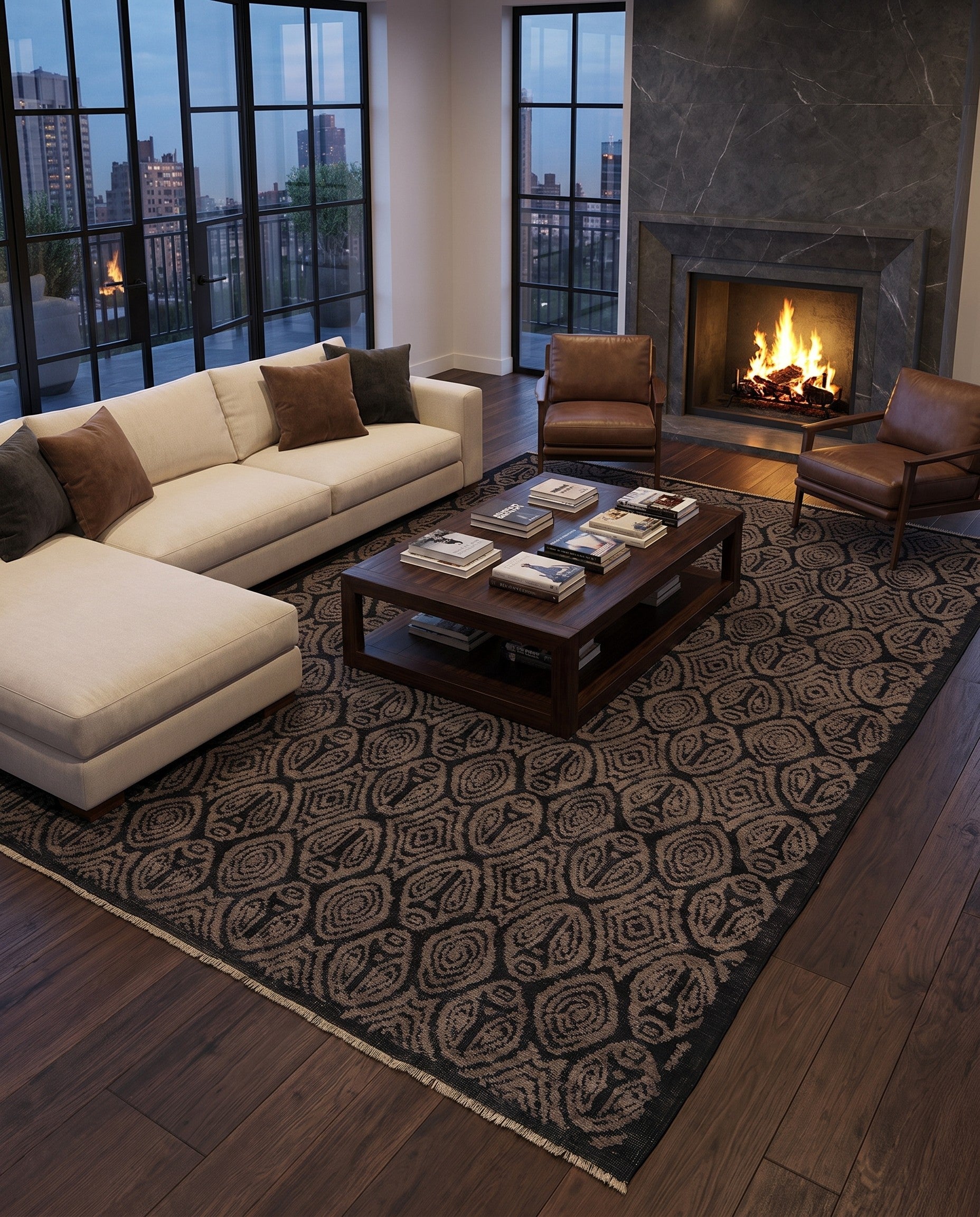 8' 2 x 10' 5 Hand Knotted Darya Wool Rug