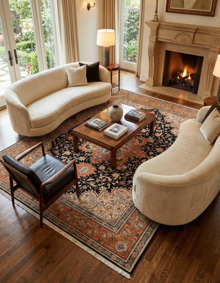 Detail image of 4' 11 x 7' Tabriz Rug