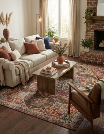 Chocolate Brown Eden Rug