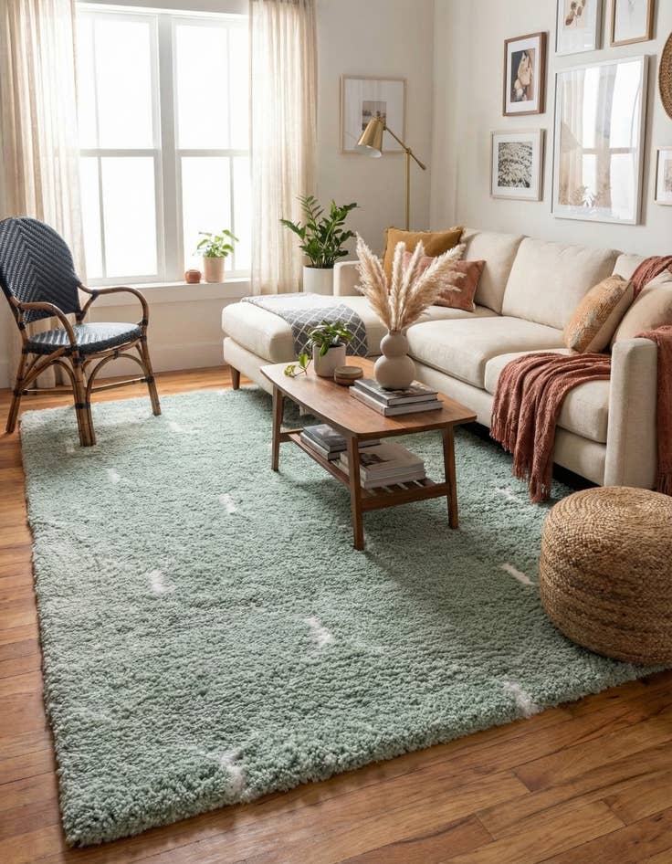 Detail image of 5' x 8' Marrakesh Shag Rug