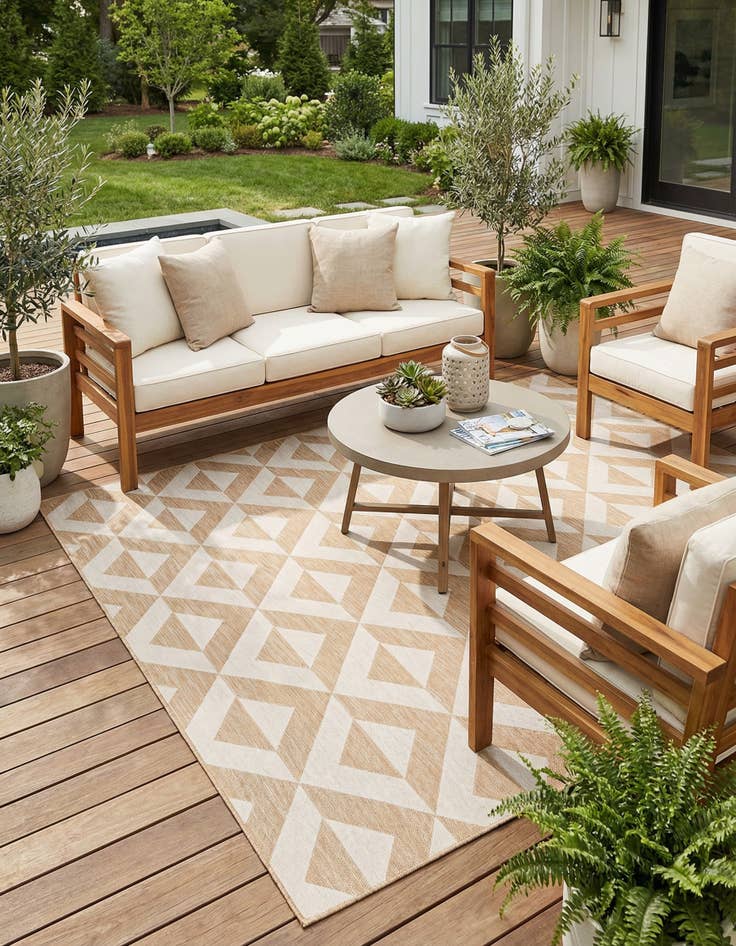 Detail image of  7' x 10'  Washable Jill Zarin Napa Indoor / Outdoor Rug