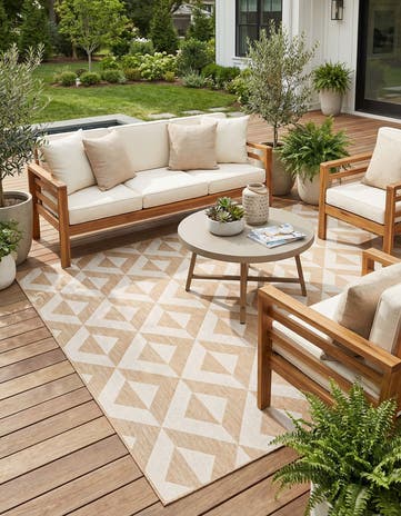 7' x 10' Easy-Clean Jill Zarin Napa Indoor / Outdoor Rug