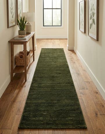 Green Finsbury Runner Rug