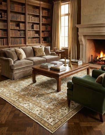 8' 4 x 11' 6 Hand Knotted Vintage Royal Persian Wool Rug