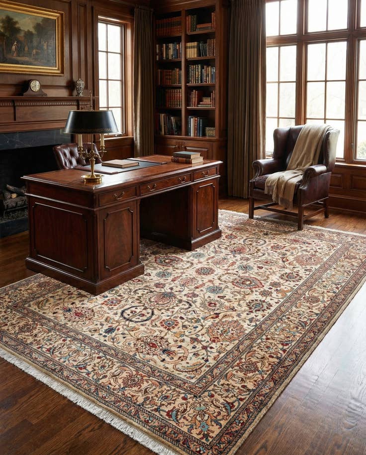 Detail image of 7' 10 x 11' 4 Tabriz Wool Rug