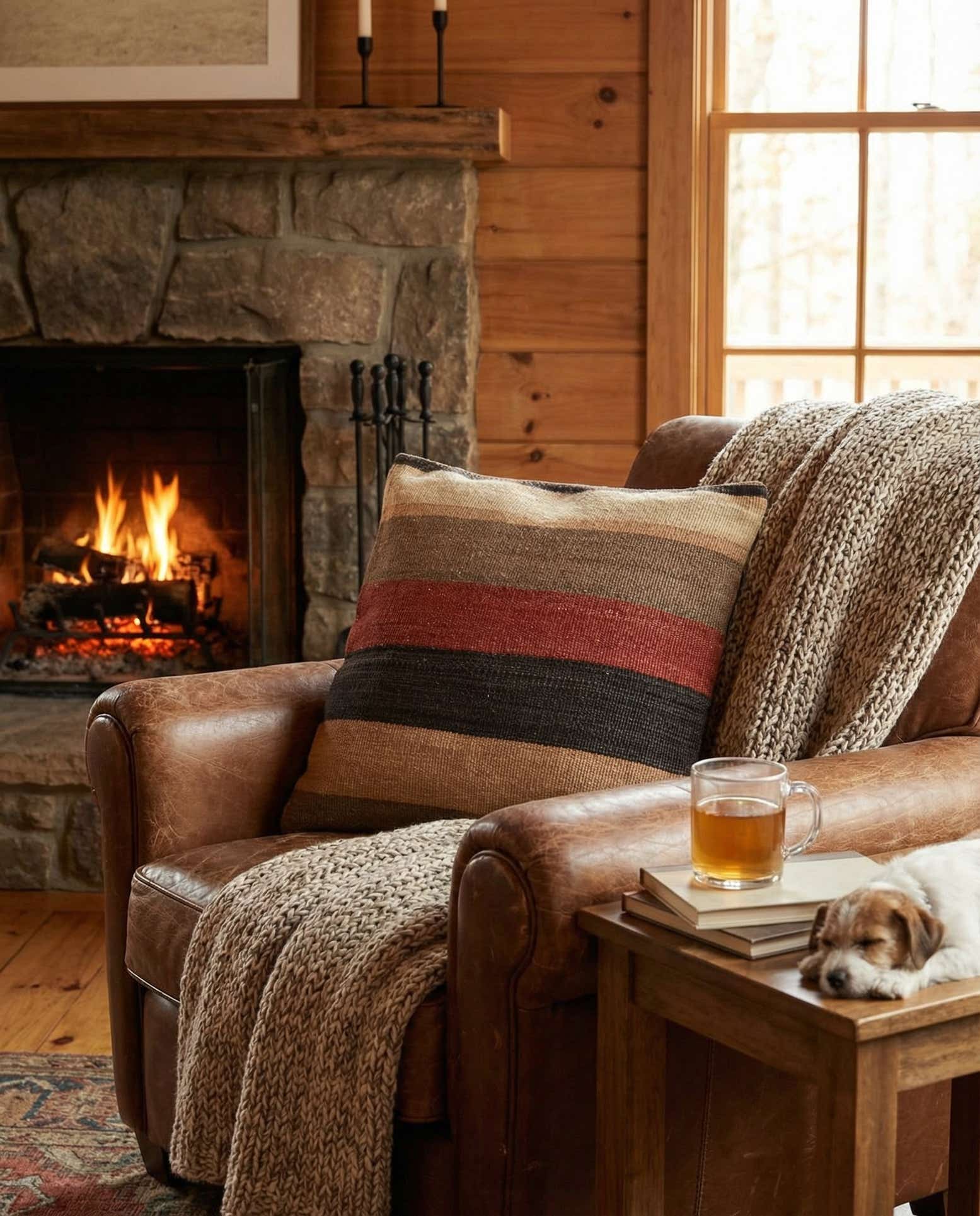 1' 4 x 1' 6 Hand Woven Pillow Wool Square Rug