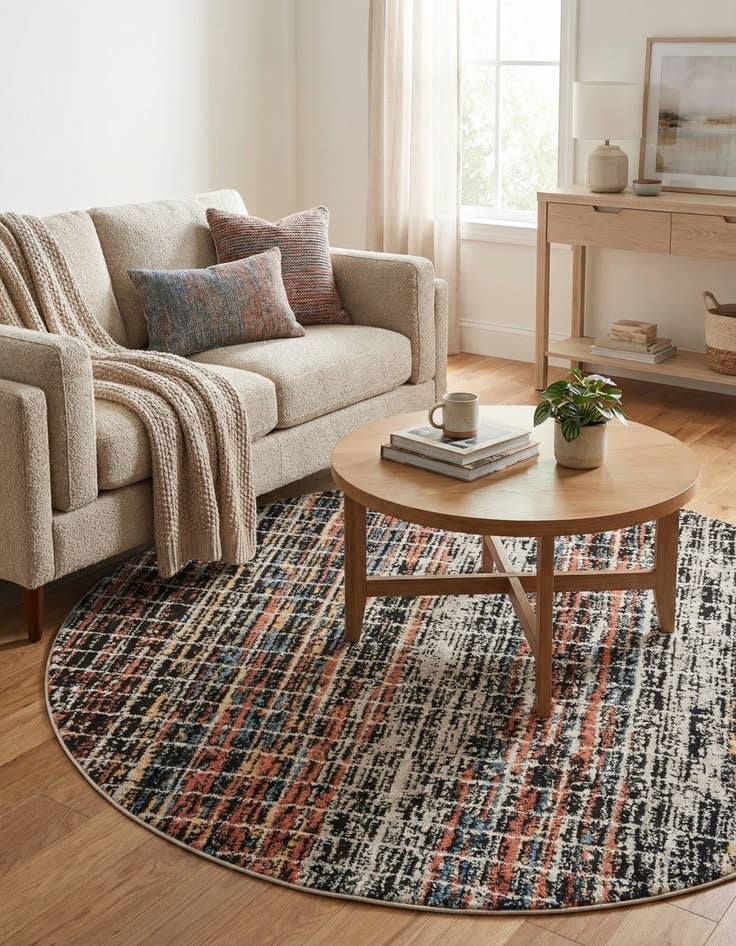 Detail image of 5' 3 x 5' 3 Aramis Round Rug