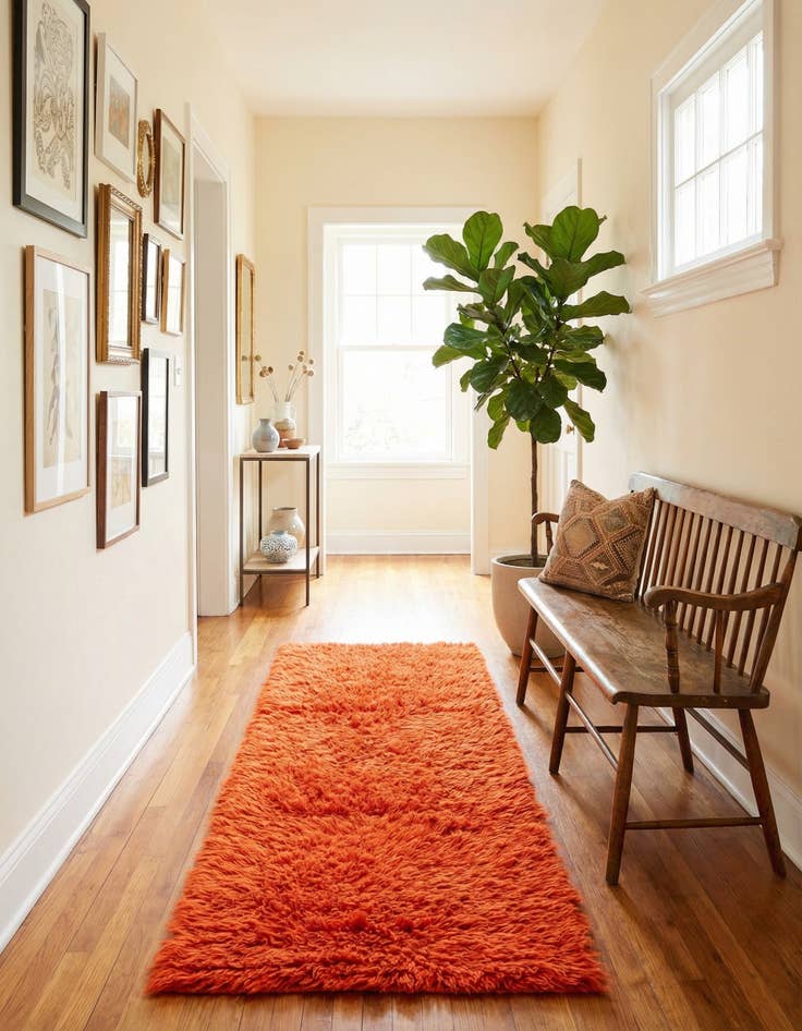 Detail image of  2' 3 x 6' 2  Hand Knotted Moroccan Wool Runner Rug