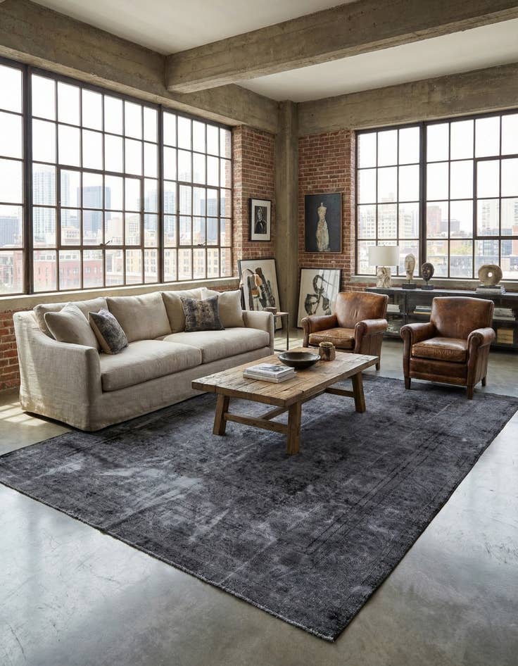 Detail image of 9' x 12' 3  Hand Knotted Ultra Vintage Persian Wool Rug