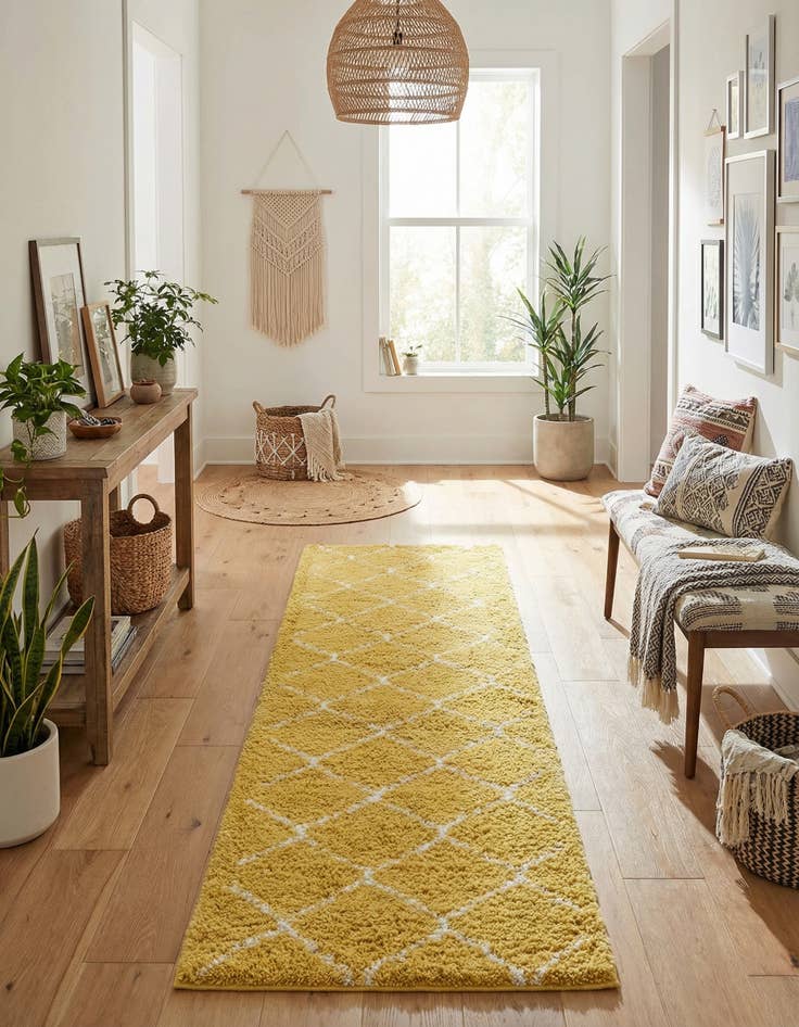 Detail image of 2' 7 x 10' Marrakesh Shag Runner Rug