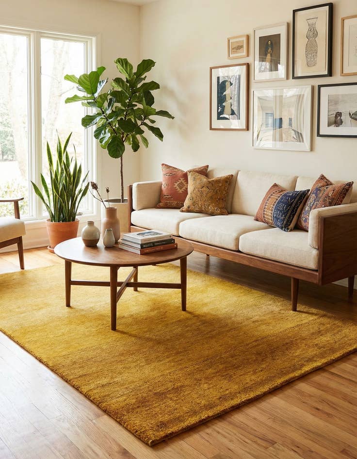 Detail image of  4' 1 x 6'  Hand Knotted Kashkuli Gabbeh Wool Rug