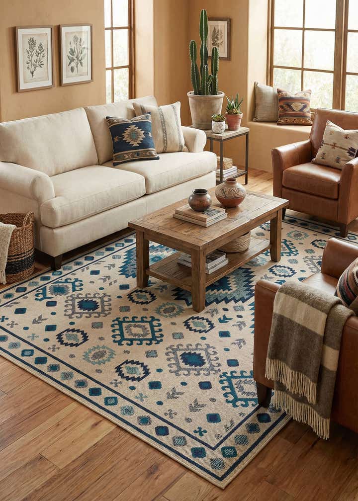 9' x 12' Easy-Clean Baja Indoor / Outdoor Rug