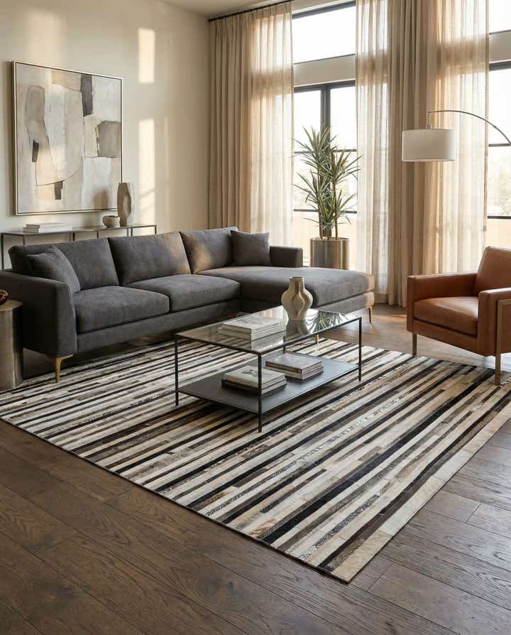 5' x 7' 11 Cowhide - Patchwork Rug