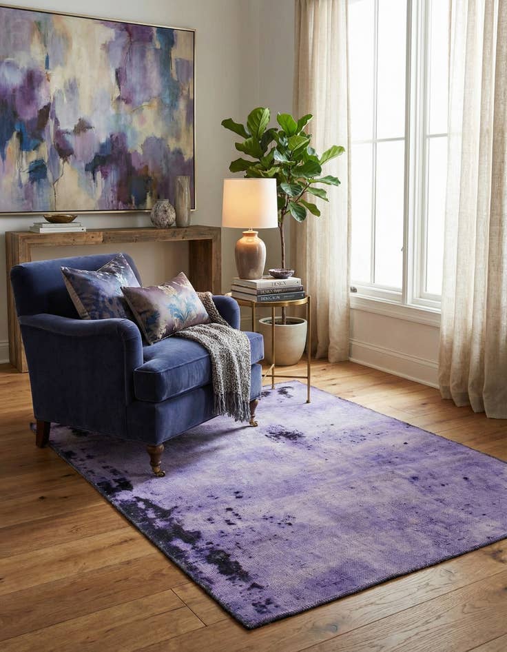 Detail image of 3' 7 x 4' 3  Hand Knotted Ultra Vintage Persian Wool Square Rug