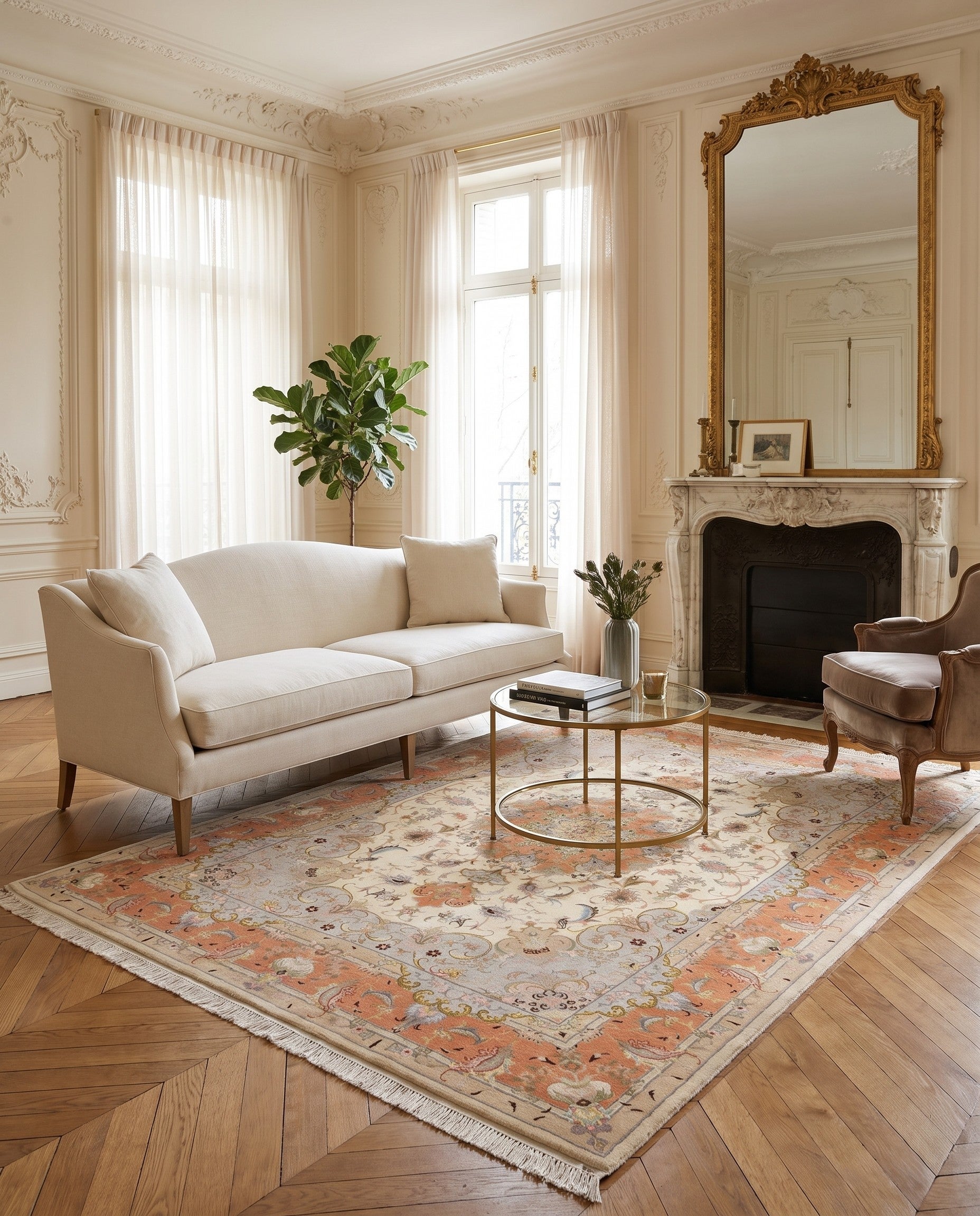 5' 1 x 7' 3 Tabriz Rug