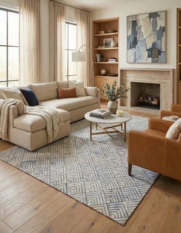 4' 10 x 8' Cowhide Rug