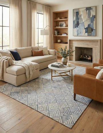 4' 10 x 8' Cowhide Rug