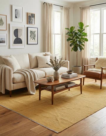 5' 8 x 7' 10 Hand Woven Kilim Modern Wool Rug