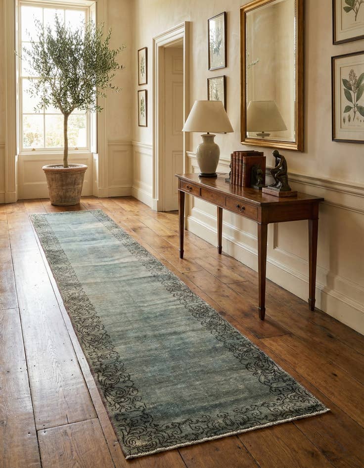 Detail image of 2' 5 x 17' 10  Hand Knotted Ultra Vintage Persian Wool Runner Rug