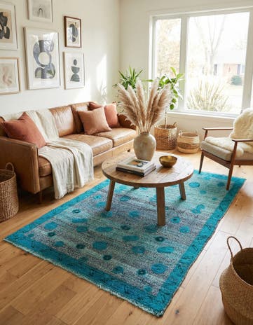 3' 10 x 6' 5 Hand Knotted Darya Wool Rug