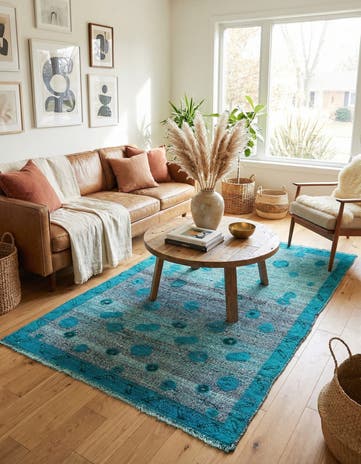 3' 10 x 6' 5 Hand Knotted Darya Wool Rug