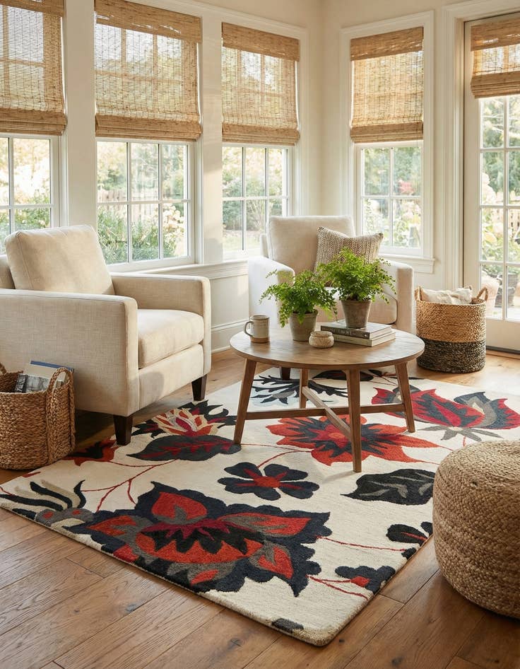 Detail image of 5' x 8' Agra Rug