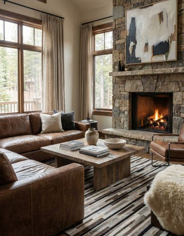 5' 1 x 8' Cowhide - Patchwork Rug