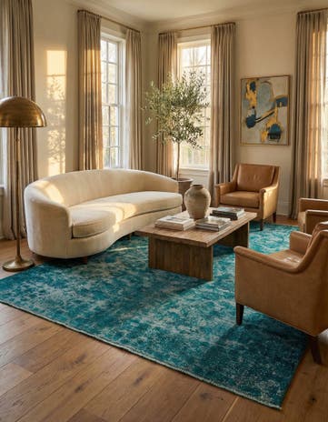 7' 10 x 11' 3 Vintage Royal Wool Rug