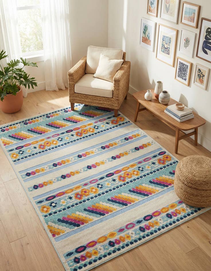 Detail image of 7' x 10'  Washable Aruba Indoor / Outdoor Rug