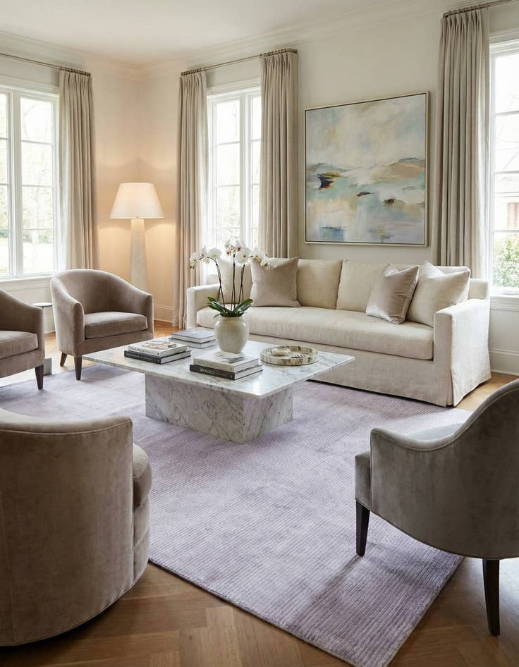 Detail image of  6' 5 x 9' 9  Hand Knotted Darya Wool Rug