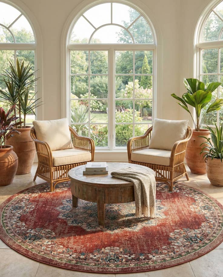 Detail image of 8' x 8' Isabella Round Rug