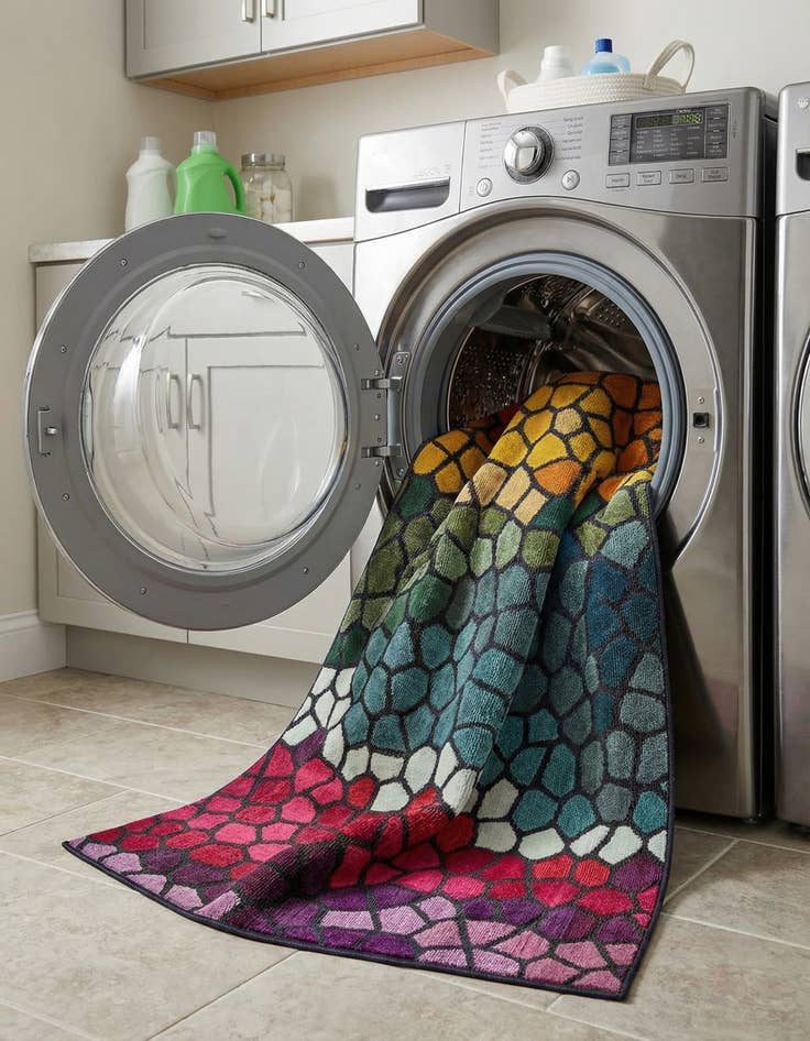 Detail image of  6' x 9'  Washable Hyacinth Rug