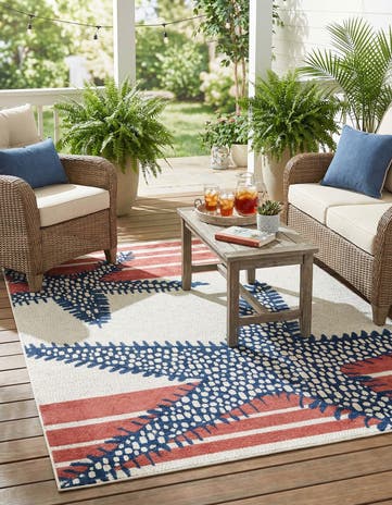 7' x 10' Easy-Clean Belize Indoor / Outdoor Rug