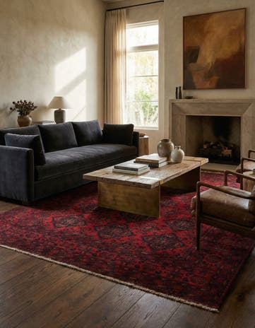 6' 6 x 9' 8 Hand Knotted Khal Mohammadi Wool Rug