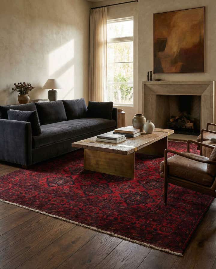 6' 6 x 9' 8 Hand Knotted Khal Mohammadi Wool Rug