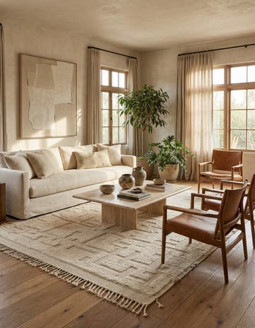 8' 2 x 11' 5 Hand Knotted Moroccan Wool Rug