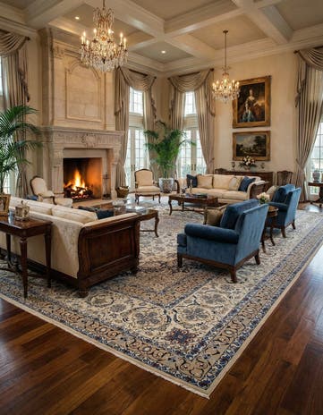 25' 4 x 39' 2 Hand Knotted Nain Persian Rug