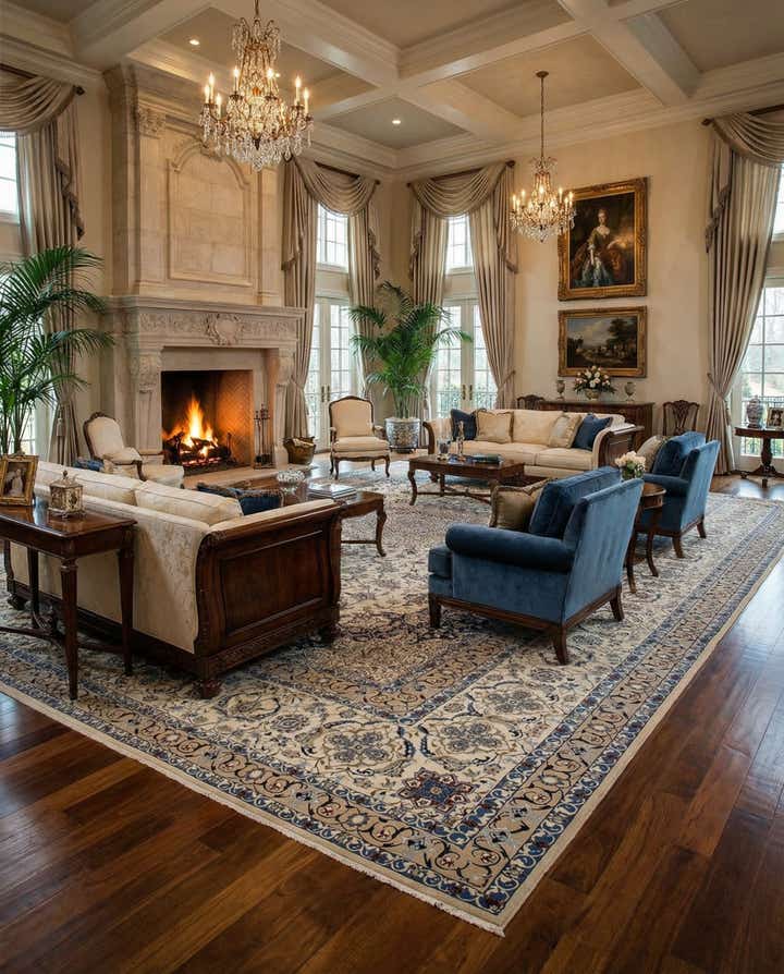 25' 4 x 39' 2 Hand Knotted Nain Persian Rug